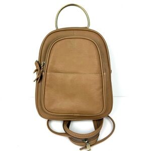 Antik‎ Kraft Convertible Backpack Faux  Leather Tan handbag Purse Shoulder Bag